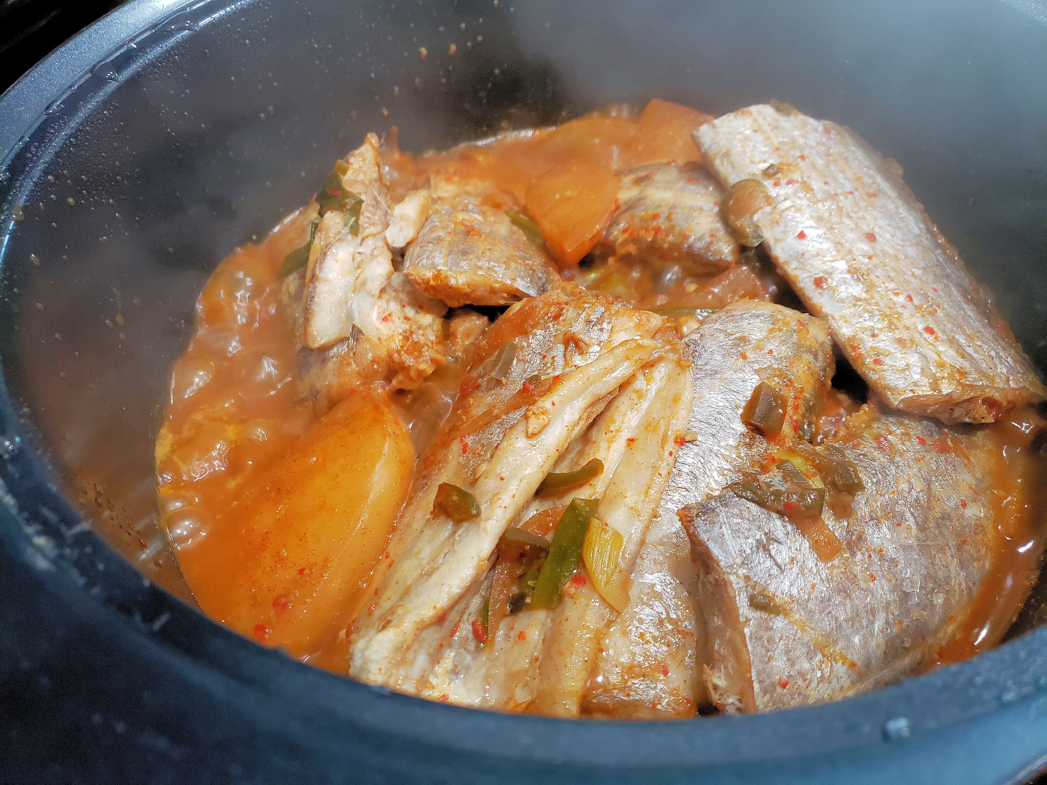 cooking galchi-jorim