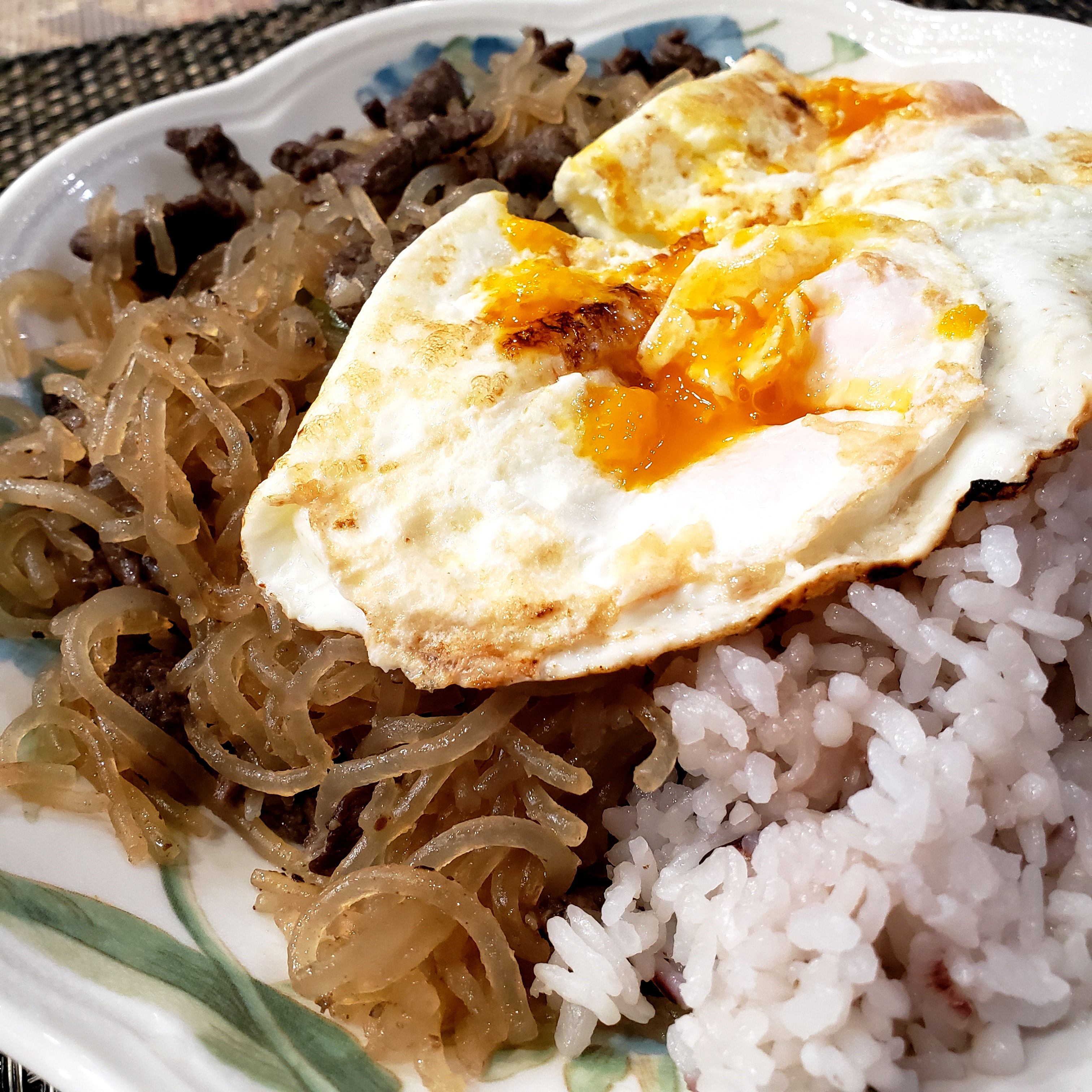 japchae with egg