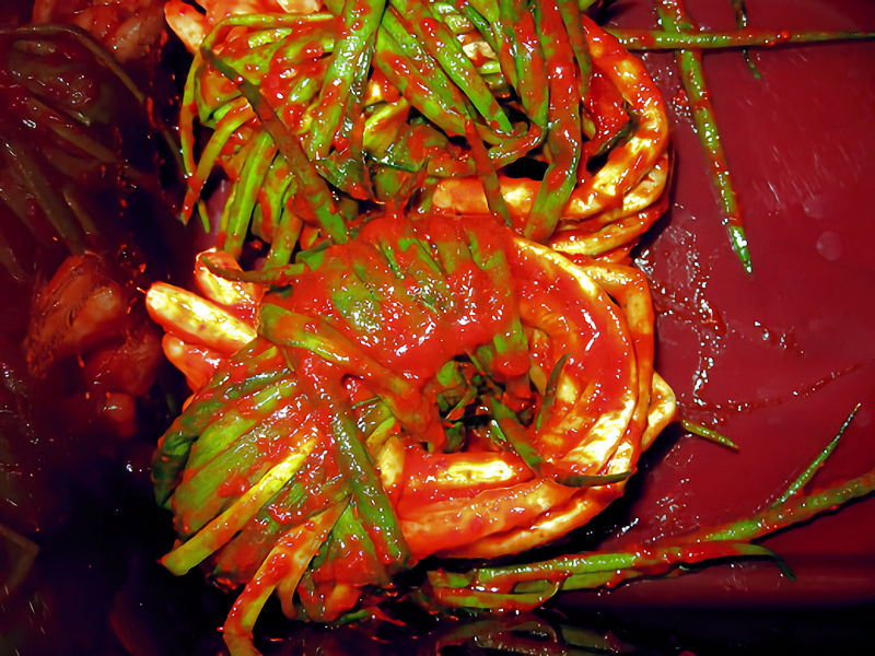 making pa-kimchi